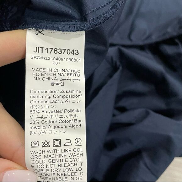 3/$25 ✺ Shein navy tie up blouse XL - Picture 3 of 6